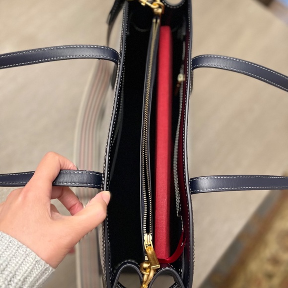 Tory Burch Walker Canvas Satchel (almost never used) - Picture 3 of 4